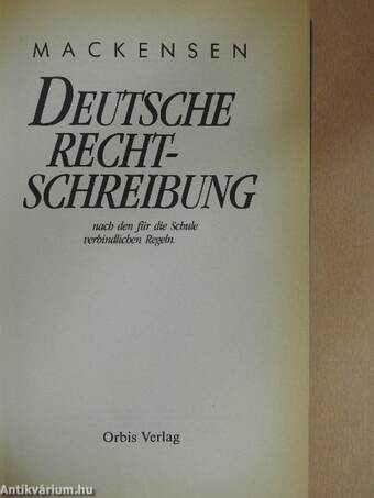 Deutsche Rechtschreibung