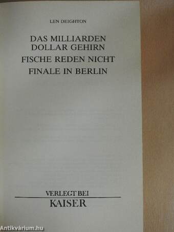 Das Milliarden Dollar Gehirn/Fische reden nicht/Finale in Berlin