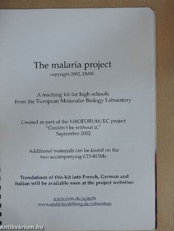 The malaria project - 3 CD-vel