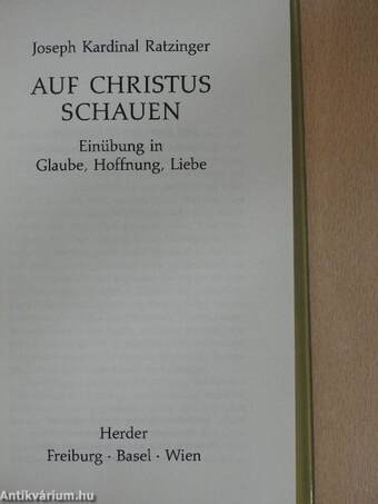 Auf Christus Schauen