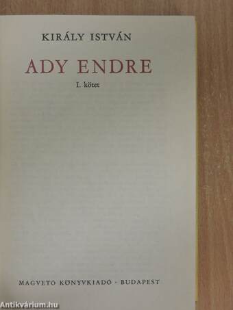 Ady Endre I. (töredék)