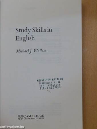 Study Skills in English