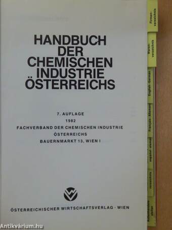 Handbuch der Chemischen Industrie Österreichs