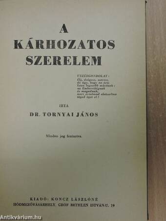 A kárhozatos szerelem