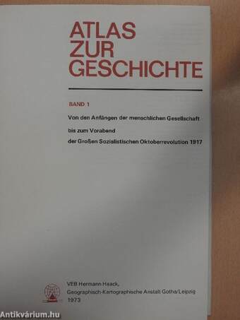 Atlas zur Geschichte 1.