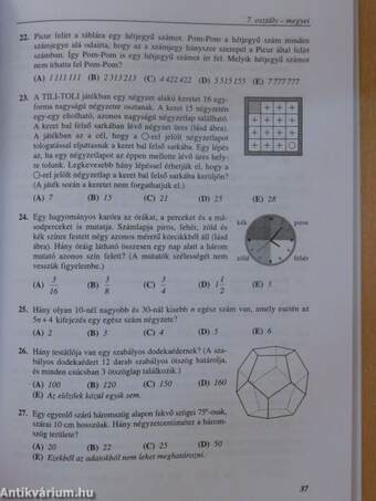 Matematikai versenytesztek 2001