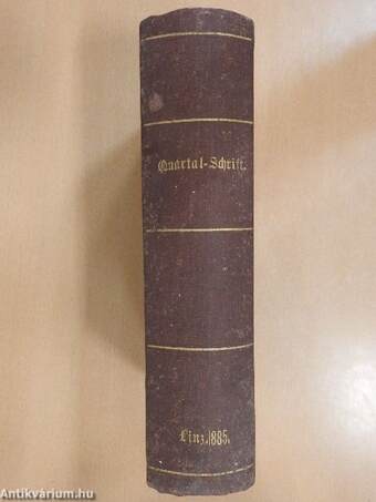 Theologisch-praktische Quartal-Schrift 1885/1-4. (gótbetűs)