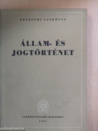 Állam- és jogtörténet