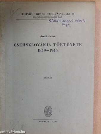 Csehszlovákia története 1849-1945