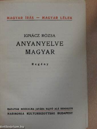 Anyanyelve magyar