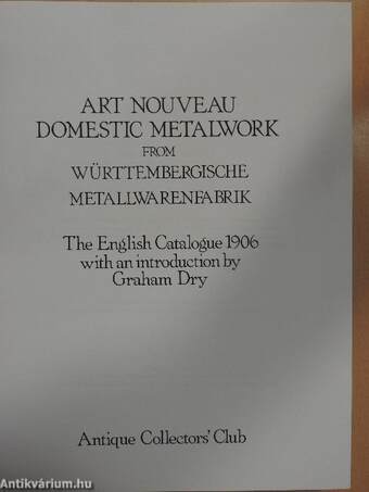 Art Nouveau - Domestic Metalwork