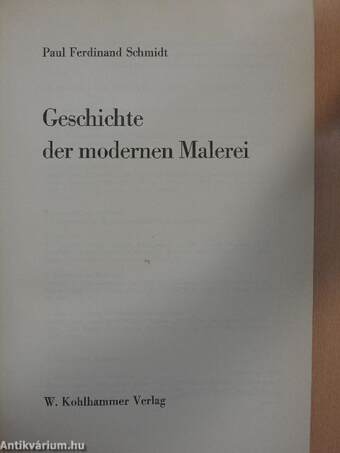 Geschichte der modernen Malerei