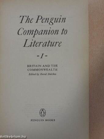 The Penguin Companion to Literature 1.