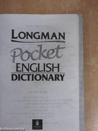 Longman Pocket English Dictionary