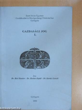 Gazdasági jog I-II.