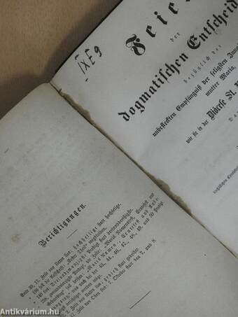 Joseph Weinhofer's weiland Pfarrers zu Pinkafeld einundfünfzig Predigten/Feier der dogmatischen Entscheidung (gótbetűs)