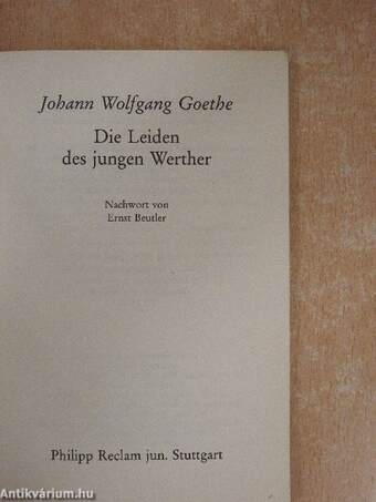 Die Leiden des jungen Werther