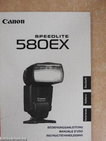Canon Speedlite 580EX - Bedienungsanleitung/Manuale d'uso/Instructiehandleiding