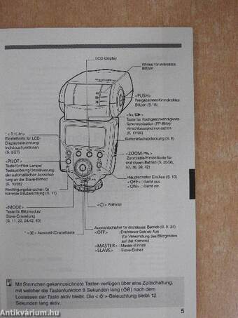 Canon Speedlite 580EX - Bedienungsanleitung/Manuale d'uso/Instructiehandleiding