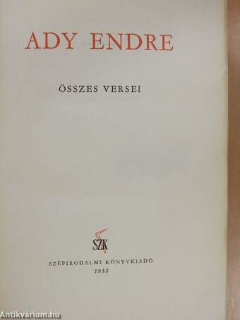 Ady Endre összes versei