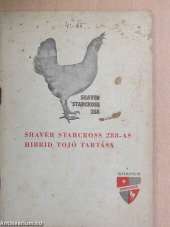 Shaver Starcross 288-as hibrid tojó tartása
