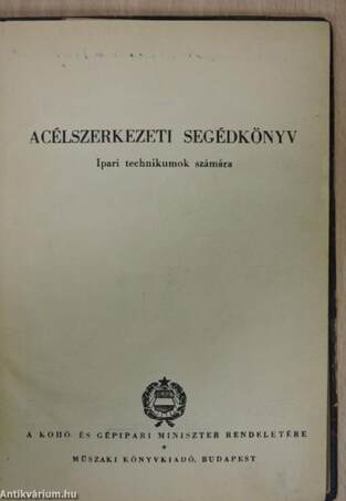 Acélszerkezeti segédkönyv