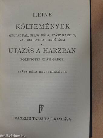 Költemények/Utazás a Harzban