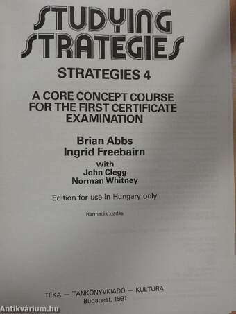 Studying Strategies - Students' Book