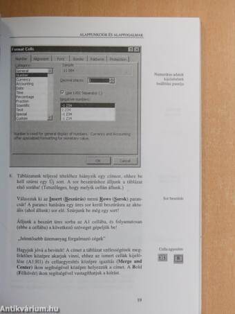 Excel táblázatkezelő a gyakorlatban