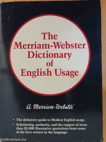 The Merriam-Webster Dictionary of English Usage