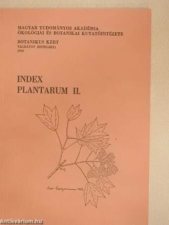 Index Plantarum II.