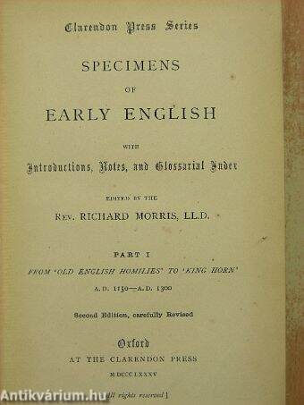 Specimens of Early English