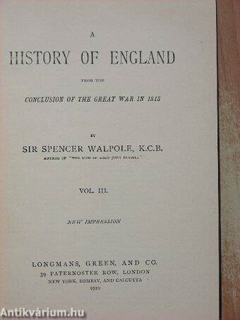 A History of England III.