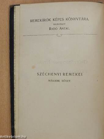 Gróf Széchenyi István válogatott munkái II.