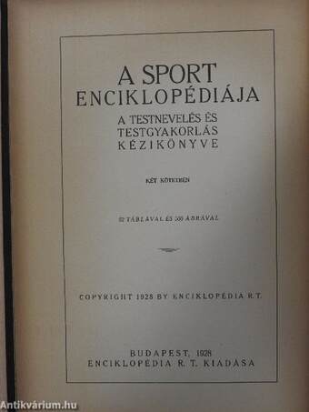 A sport enciklopédiája I. (töredék)