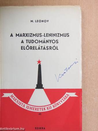 A marxizmus-leninizmus a tudományos előrelátásról