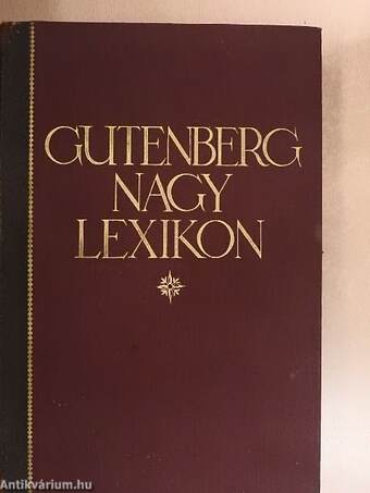 Gutenberg Nagy Lexikon I. (töredék)