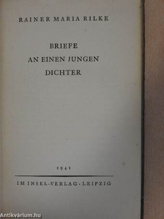 Briefe an einen jungen Dichter