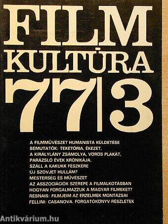 Filmkultúra 1977. május-június