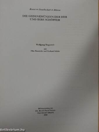 Die Gedenkmünzen der DDR und ihre Schöpfer