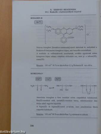 Minőségi analitikai kémiai gyakorlatok