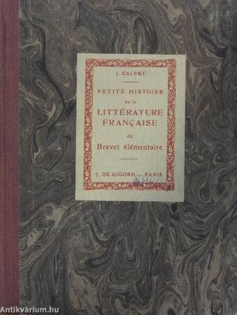 Petite histoire illustrée de la littérature francaise