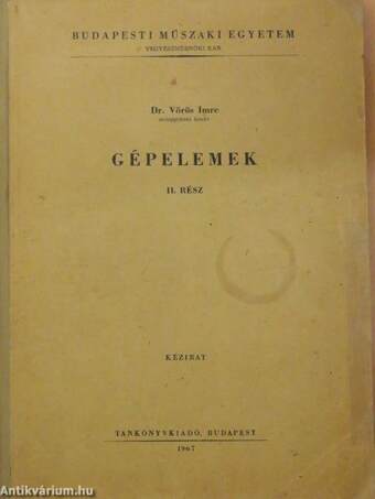 Gépelemek II.