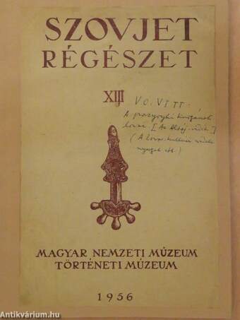 Szovjet régészet XIII.