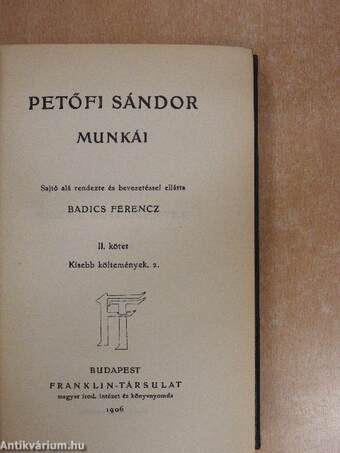 Petőfi Sándor munkái II.