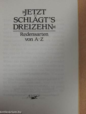 »Jetzt Schlägt's Dreizehn«