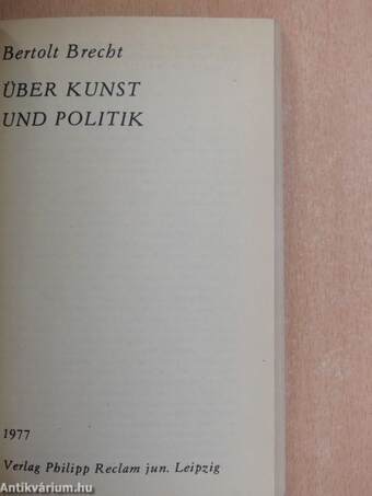 Über Kunst und Politik