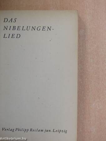 Das Nibelungenlied