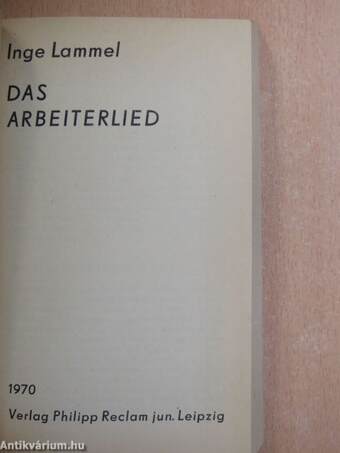 Das Arbeiterlied