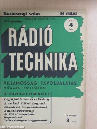 Rádiótechnika 1947. december